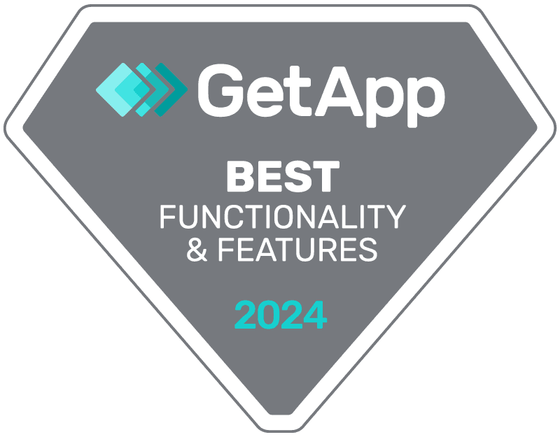 GetApp Best Functionality and Features 2024 award