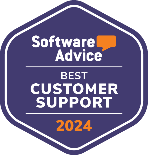 Software Advice Best Customer Support 2024 award