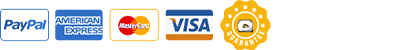PayPal, American Express, Mastercard, Visa, and 30-day money-back guarantee
